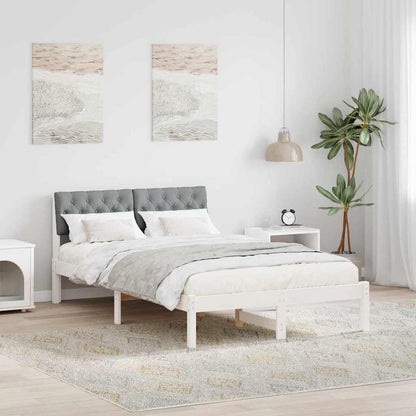 Struttura del Letto Bianco e grigio chiaro 120 x 190 cm
