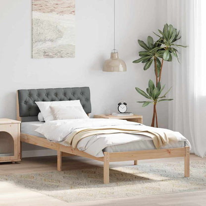 Struttura del Letto marrone e grigio scuro 90 x 200 cm