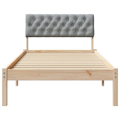Struttura del Letto Marrone e grigio chiaro 90 x 190 cm