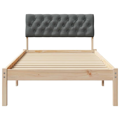 Struttura del Letto marrone e grigio scuro 90 x 190 cm