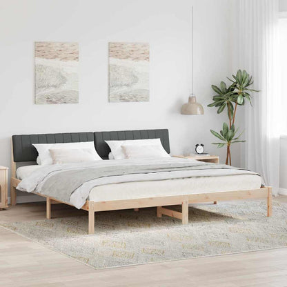 Struttura del Letto marrone e grigio scuro 150 x 200 cm