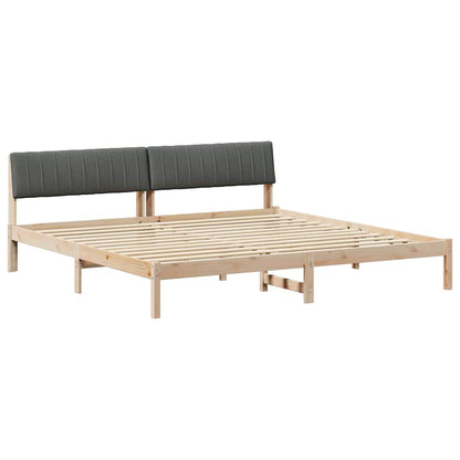 Struttura del Letto marrone e grigio scuro 150 x 200 cm