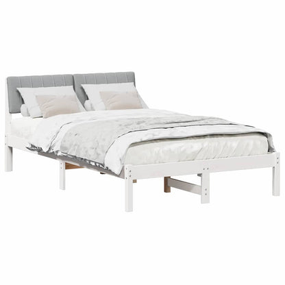 Struttura del Letto Bianco e grigio chiaro 120 x 200 cm