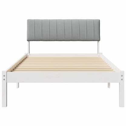 Struttura del Letto Bianco e grigio chiaro 100 x 200 cm