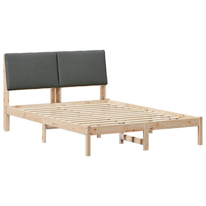 Struttura del Letto marrone e grigio scuro 140 x 200 cm