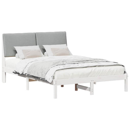 Struttura del Letto Bianco e grigio chiaro 140 x 200 cm