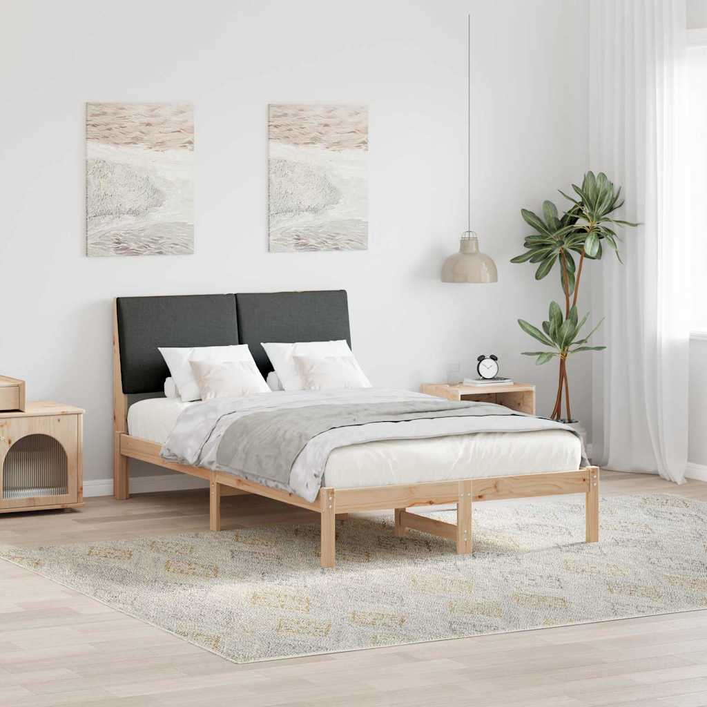 Struttura del Letto marrone e grigio scuro 120 x 200 cm