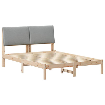 Struttura del Letto Marrone e grigio chiaro 140 x 190 cm