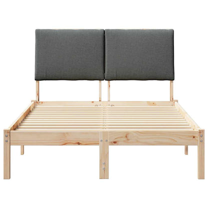 Struttura del Letto marrone e grigio scuro 135 x 190 cm