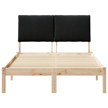 Struttura del Letto con testiera Marrone e nero 135 x 190 cm