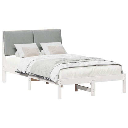 Struttura del Letto Bianco e grigio chiaro 135 x 190 cm