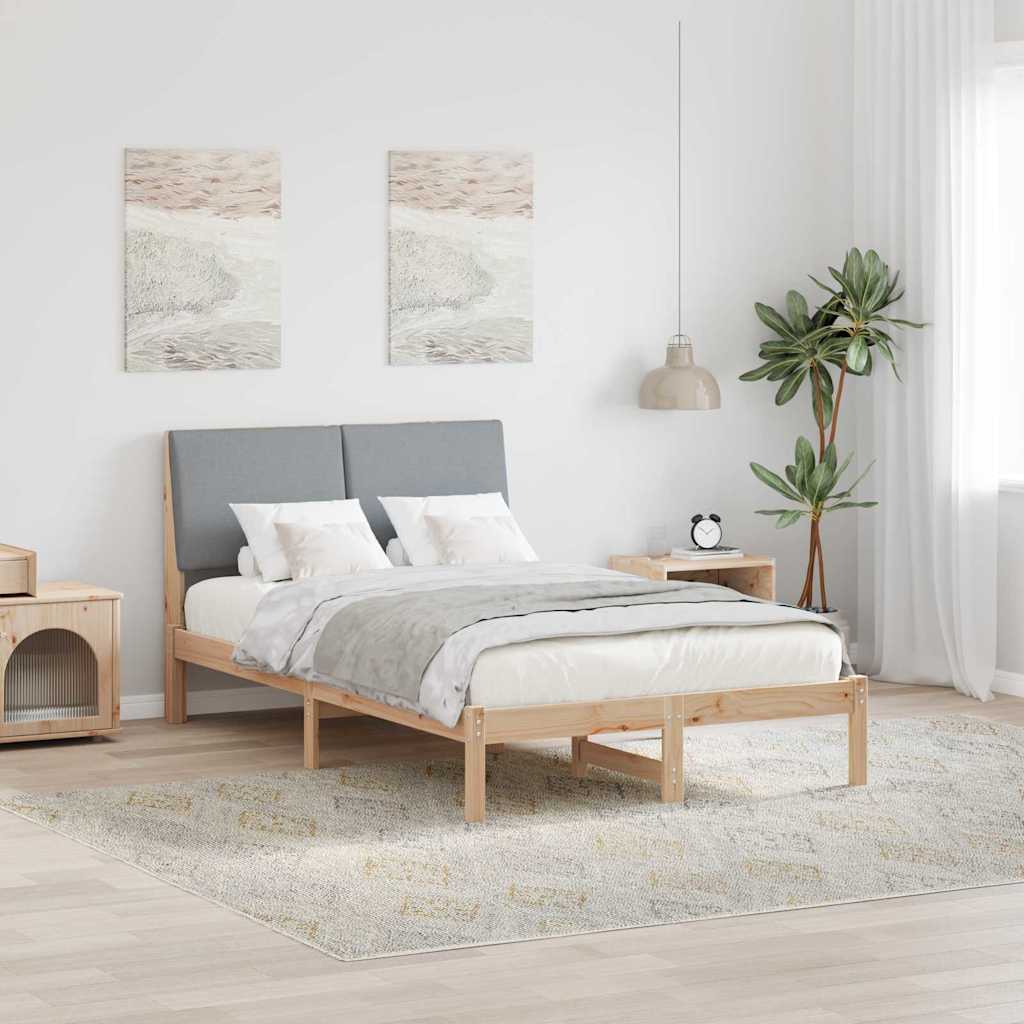 Struttura del Letto Marrone e grigio chiaro 120 x 190 cm