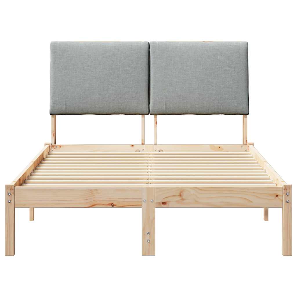 Struttura del Letto Marrone e grigio chiaro 120 x 190 cm