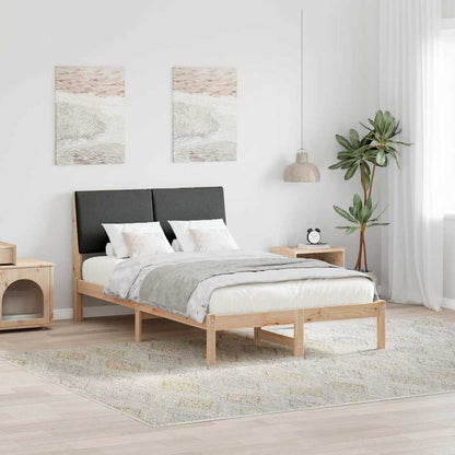 Struttura del Letto marrone e grigio scuro 120 x 190 cm