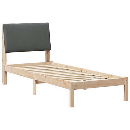 Struttura del Letto marrone e grigio scuro 80 x 200 cm