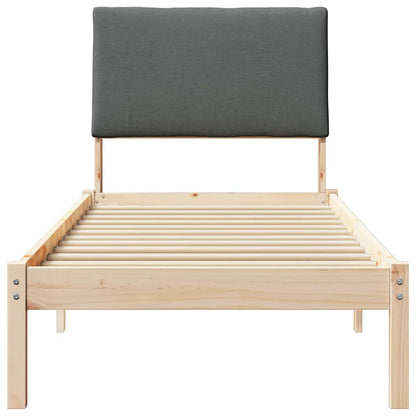 Struttura del Letto marrone e grigio scuro 80 x 200 cm