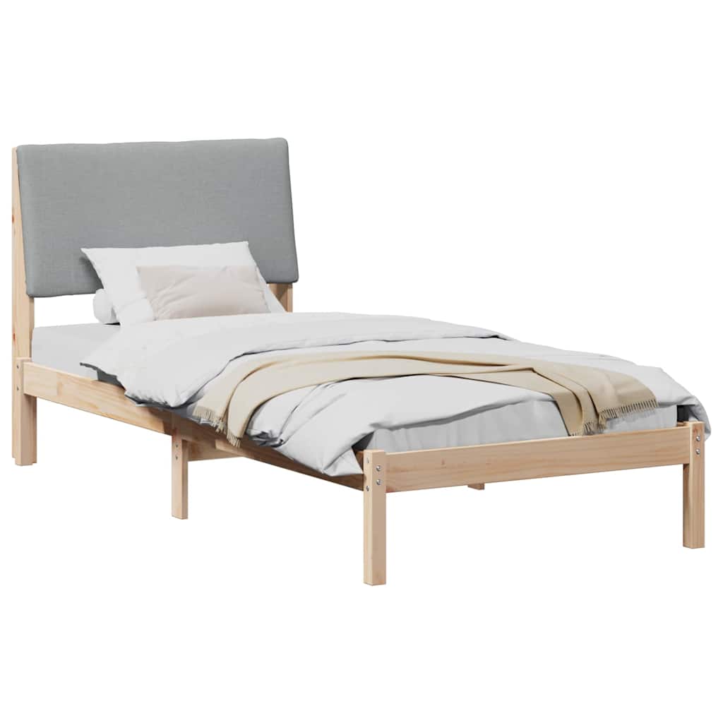 Struttura del Letto Marrone e grigio chiaro 90 x 190 cm