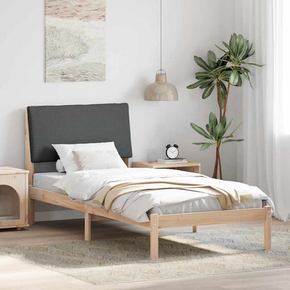 Struttura del Letto marrone e grigio scuro 90 x 190 cm