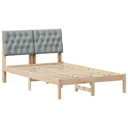 Letto con Testiera Rivestita con testiera Marrone 120 x 190 cm