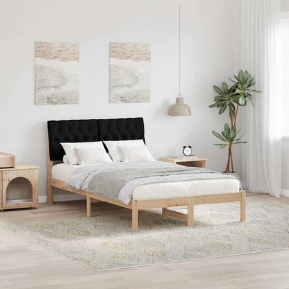 Letto con Testiera Rivestita con testiera Marrone 120 x 190 cm