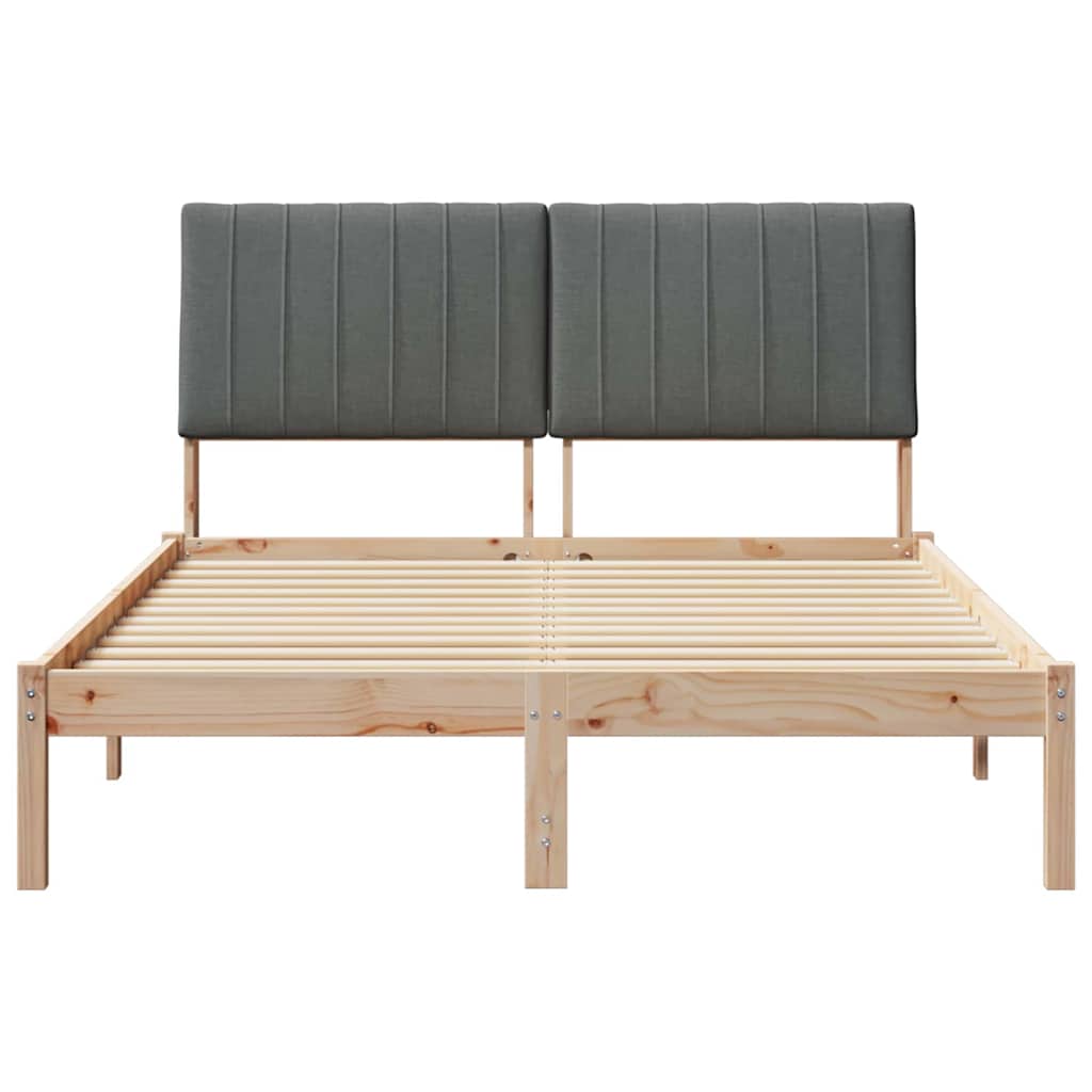 Struttura del letto Marrone 135 x 190 cm Pino massello