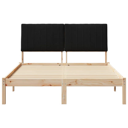 Struttura del letto Marrone 135 x 190 cm Pino massello