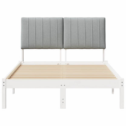 Struttura del letto Bianco 120 x 190 cm Pino massello