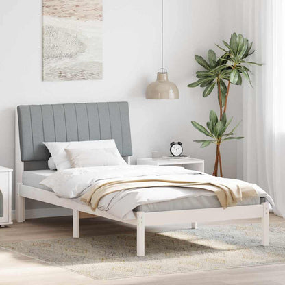 Struttura del letto Bianco 100 x 200 cm Pino massello