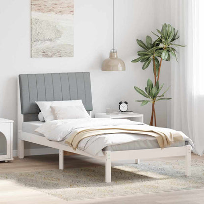Struttura del letto Bianco 90 x 200 cm Pino massello