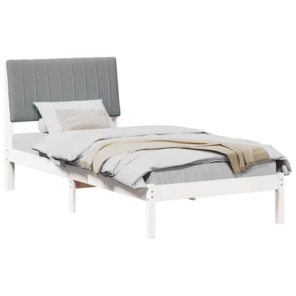 Struttura del letto Bianco 90 x 190 cm Pino massello