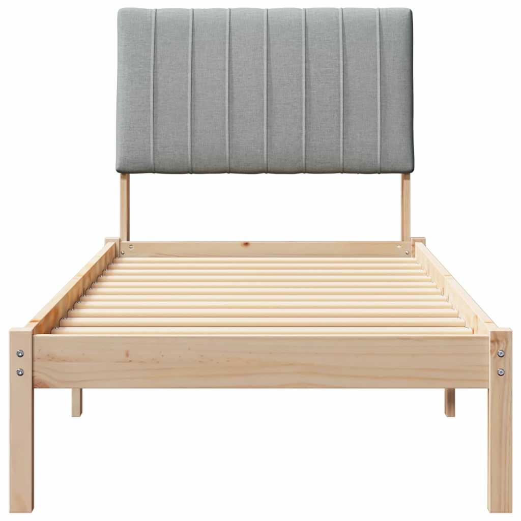 Struttura del letto Marrone 75 x 190 cm Pino massello