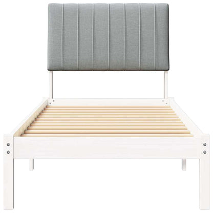 Struttura del letto Bianco 75 x 190 cm Pino massello