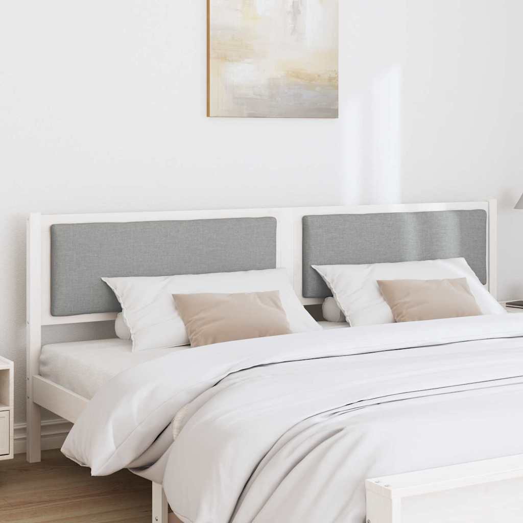 Testiera Altro Bianco 200 cm Legno di pino massello