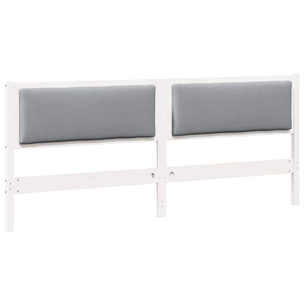 Testiera Altro Bianco 200 cm Legno di pino massello