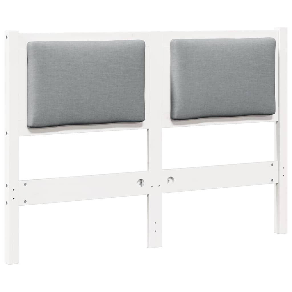 Testiera Altro Bianco 135 cm Legno di pino massello