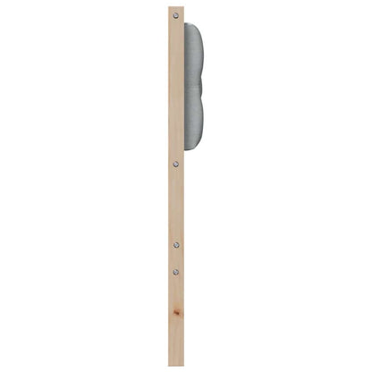 Testiera Marrone e grigio chiaro 200 cm Legno di pino massello