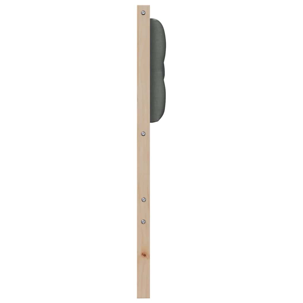 Testiera marrone e grigio scuro 200 cm Legno di pino massello
