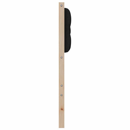 Testiera Altro Marrone e nero 200 cm Legno di pino massello