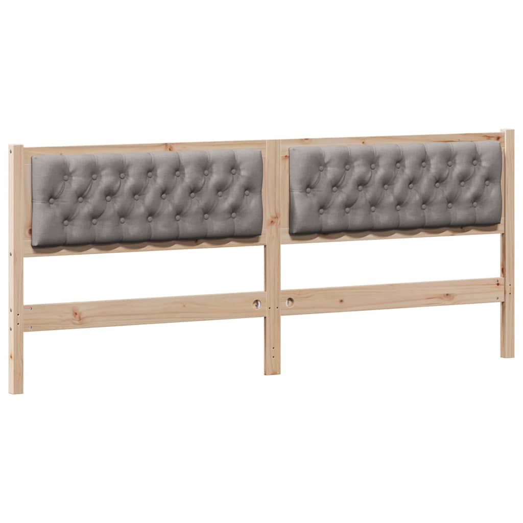 Testiera Altro Marrone e taupe 200 cm Legno di pino massello