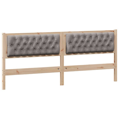 Testiera Altro Marrone e taupe 200 cm Legno di pino massello