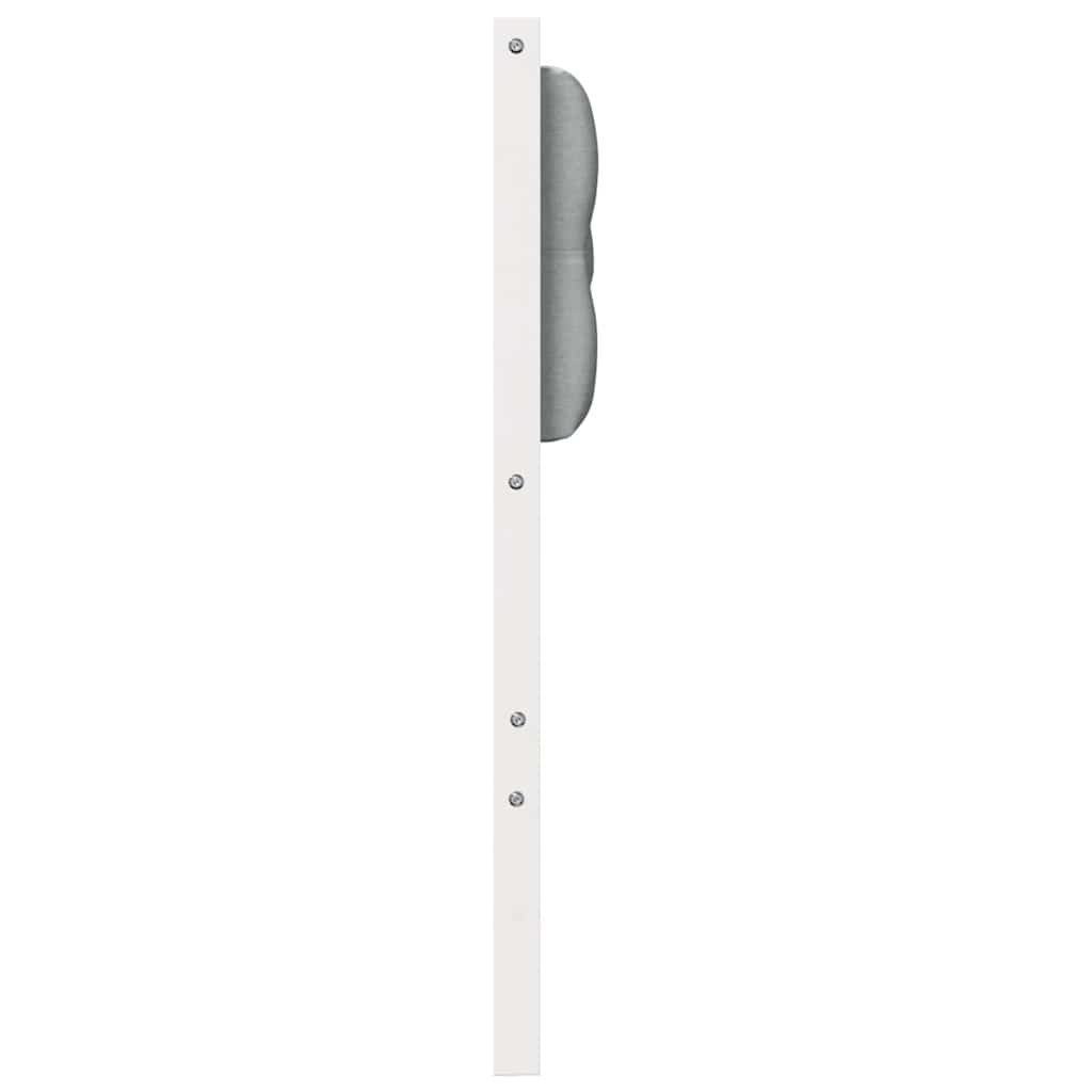 Testiera Bianco e grigio chiaro 200 cm Legno di pino massello