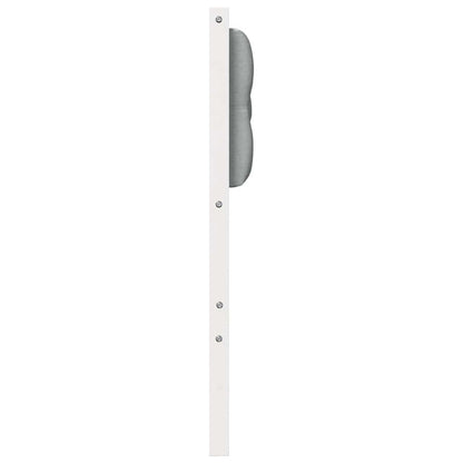 Testiera Bianco e grigio chiaro 200 cm Legno di pino massello