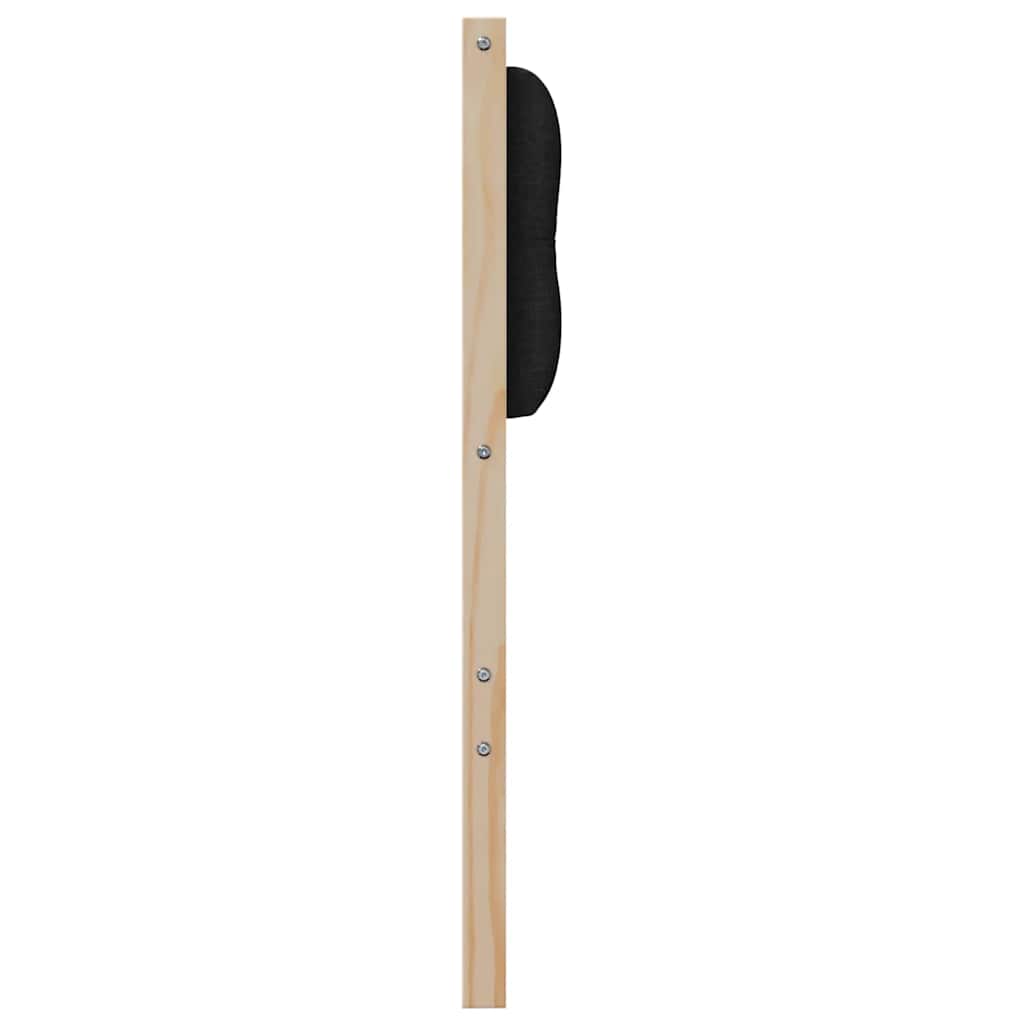 Testiera Altro Marrone e nero 180 cm Legno di pino massello
