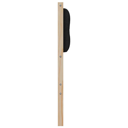 Testiera Altro Marrone e nero 180 cm Legno di pino massello