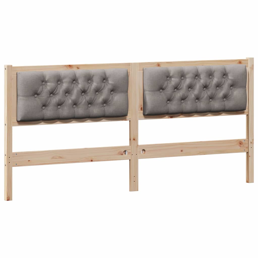 Testiera Altro Marrone e taupe 180 cm Legno di pino massello