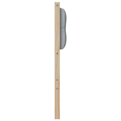Testiera Marrone e grigio chiaro 160 cm Legno di pino massello