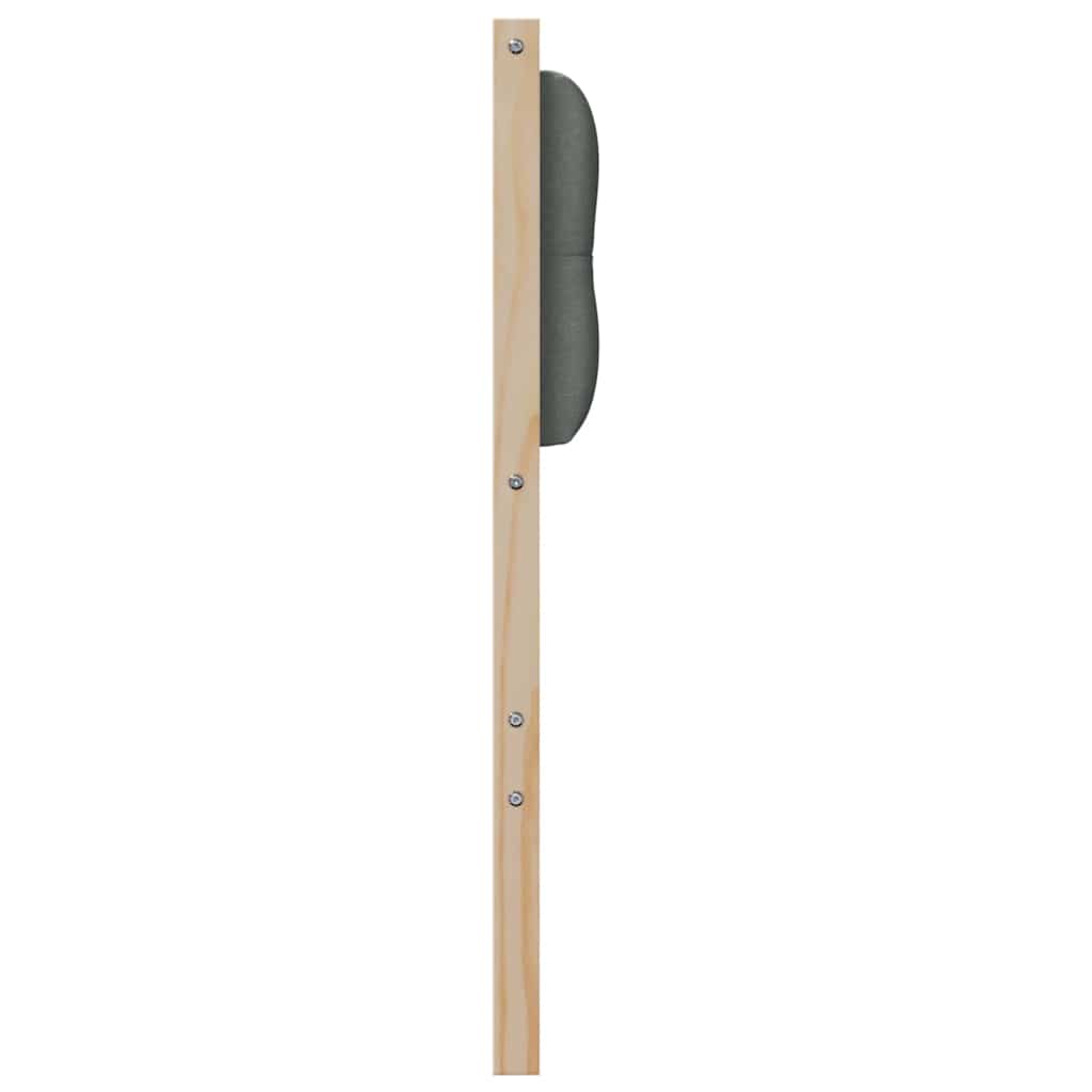 Testiera marrone e grigio scuro 160 cm Legno di pino massello