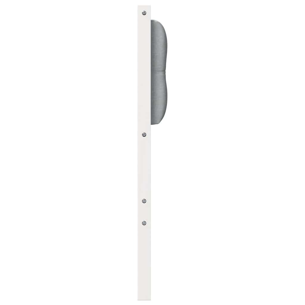 Testiera Bianco e grigio chiaro 160 cm Legno di pino massello
