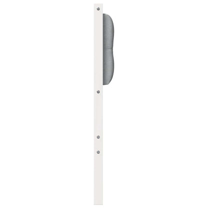 Testiera Bianco e grigio chiaro 160 cm Legno di pino massello