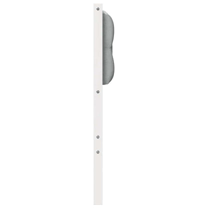 Testiera Bianco e grigio chiaro 150 cm Legno di pino massello